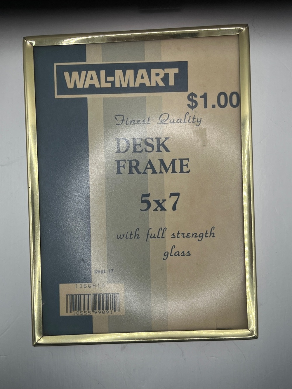Vintage WalMart Gold Metal 5x7 Desk Frame